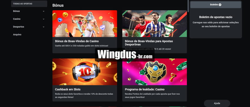 Sporting bets online
